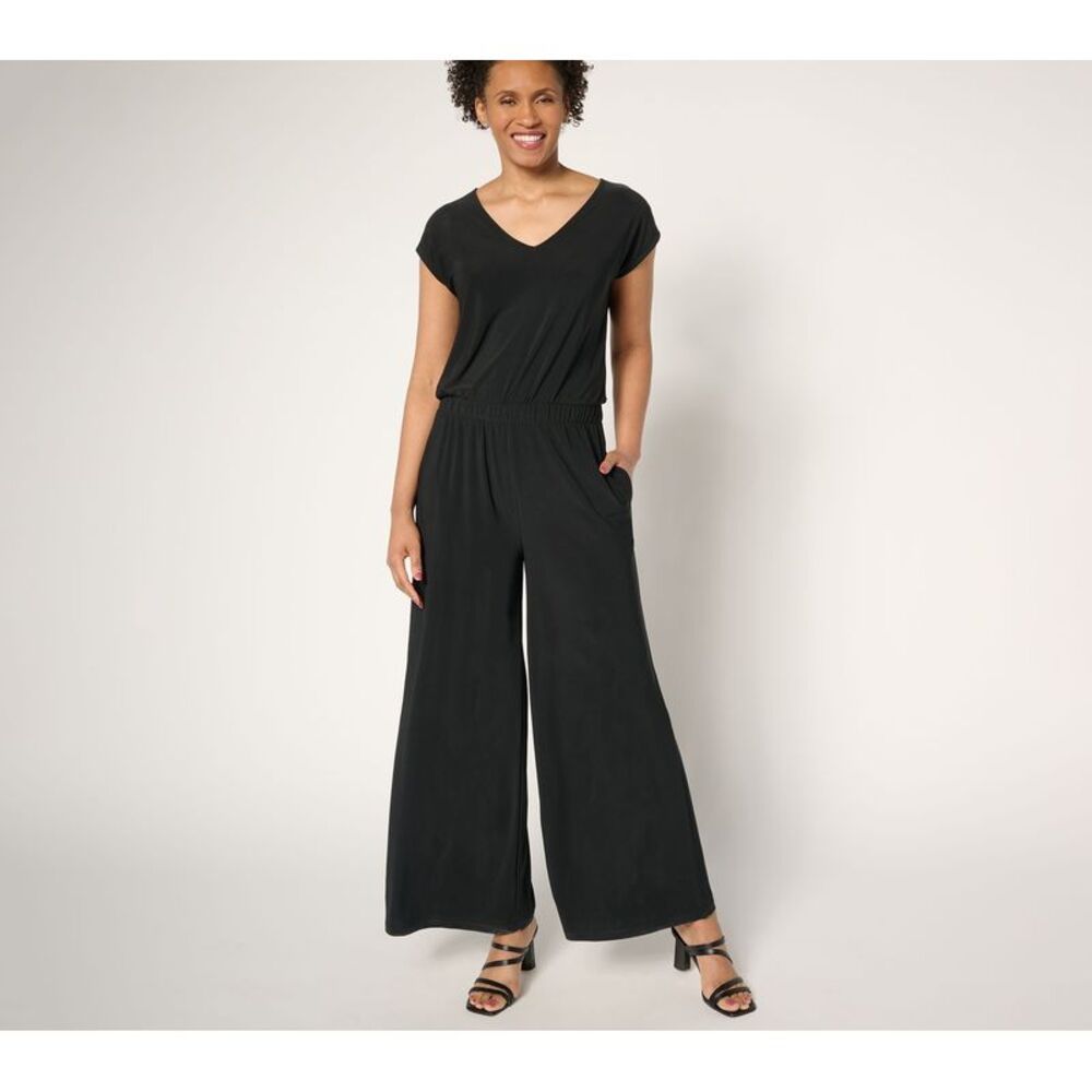 Liberare Women's Plus Sz Dress 2X Como Jersey Printed Black A717233